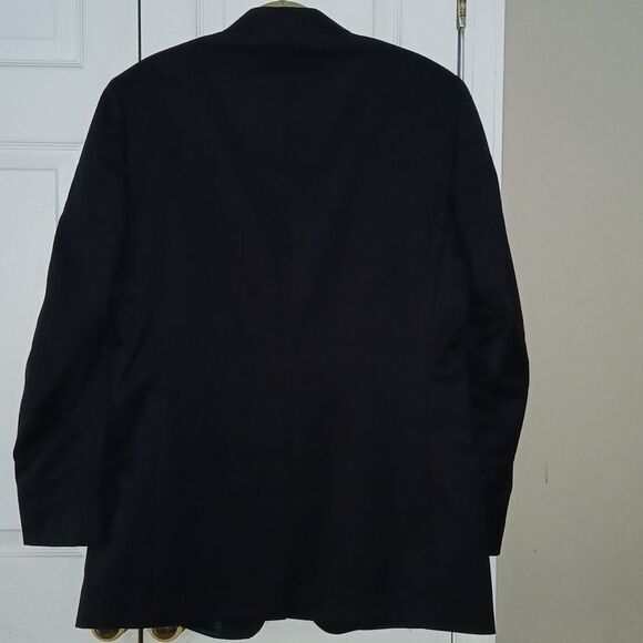 Fabrique Au made in Canada Botany 500 Navy blazer suit jacket Sz 41L NWOT - Picture 4 of 8